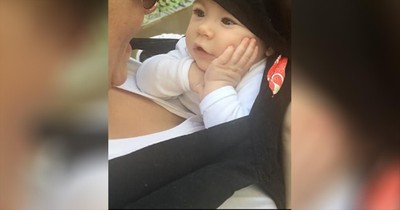 Mesmerized Baby Loves To Hear Mom Sing