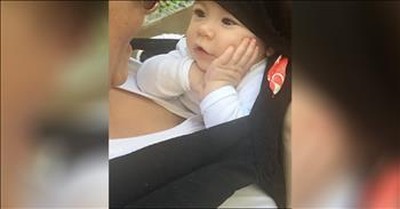 Mesmerized Baby Loves To Hear Mom Sing 