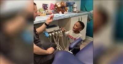 Dentist Calms Kids With Funny Magic Tricks 