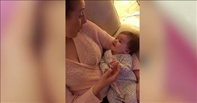 13-Week-Old Says 'I Love You' To Mom 