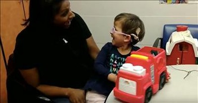 Little Girl Says 'I Love You' To Mom For First Time 