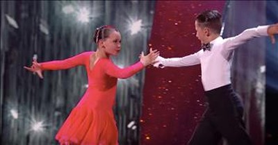 Tiny Dancing Duo Delight With Ballroom Skills 