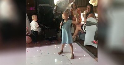 6-Year-Old With Cancer Sings 'Fight Song' At Wedding