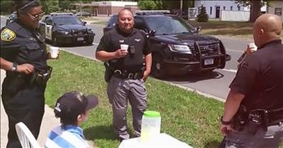 Officers Help Boy After His Lemonade Money Is Stolen 