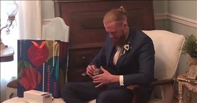 Groom Sees Color For The First Time Before Wedding  