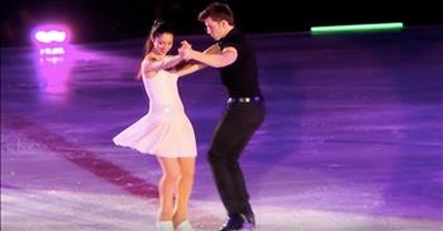 Ice Skaters Perform To 'I've Had The Time Of My Life' 