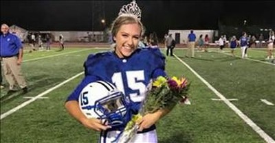 Homecoming Queen Helps Team Win Football Game 