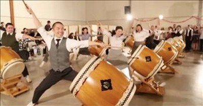 Rhythmic Drummers Combine Swing Dancing And Music In Their Performance 