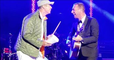 Will Ferrell Surprises Coldplay's Chris Martin on Stage with More Cowbell 