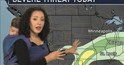 Baby Falls Asleep On Meteorologists Back During Live Weather Report 