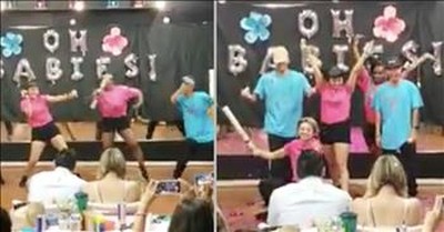 Couple's Baby Gender Reveal Appeared to Fail Until The Dancers Showed Up 