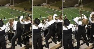 Band Member Dances While Playing In Stands And It Goes Viral 