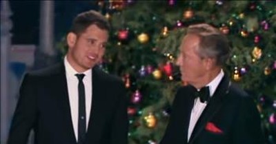 Michael Buble Sings 'White Christmas' With Bing Crosby Thanks To Technology 