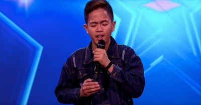 Stuttering Singer Impresses Judges With 'Can't Help Falling In Love'