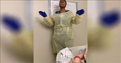 Nurse Sings 'Amazing Grace' To Sick Granny In Hospital 