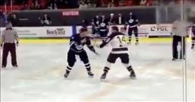 2 Rival Hockey Players Dance Instead Of Fight 