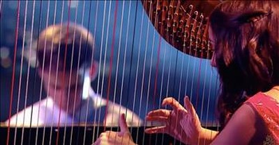 2 Child Prodigies Perform Together On Piano And Harp  