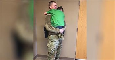 Returning Soldier Surprises Deaf Brother 