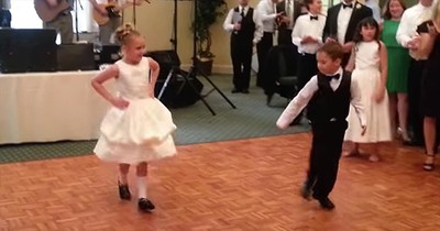 9-Year-Old And Brother Perform Irish Dance At Wedding Reception