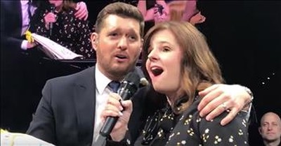 Michael Buble Sings 'A Whole New World' With 6th Grade Teacher 