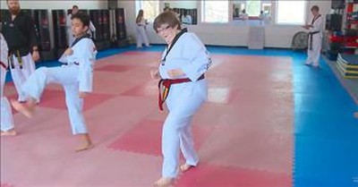 79-Year-Old Grandma Works To Earn Her Black Belt In Taekwondo 