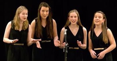 Female Barbershop Quartet Performs 'Come Fly With Me' From Frank Sinatra 