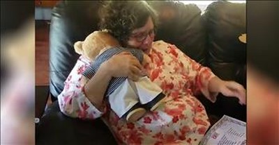 Woman Cries After Hearing Her Late Mom's Voice In A Teddy Bear 
