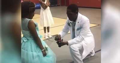 Step-Dad 'Proposes' To Daughter At Their First Dance Together
