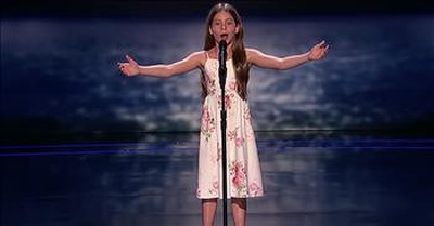 10-Year-Old Emanne Beasha Earns Golden Buzzer With 'Caruso' Performance 