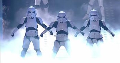 Dancing Stormtroopers Boogie Storm Light Up Britain's Got Talent Stage 
