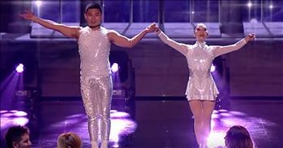 Emotional Acrobatic Audition From Husband And Wife On BGT: The Champions 