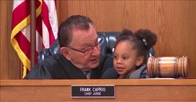 Littlest Judge Proclaims That Grandma Is Guilty In Courtroom 