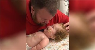 Toddler With Rare Disease Shares Precious Laughs With Daddy  