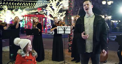 'O Holy Night' 7-Year-Old Claire Crosby And Dad Duet
