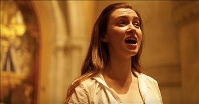 1 Woman Sings 'How Can I Keep From Singing' In Empty Cathedral 