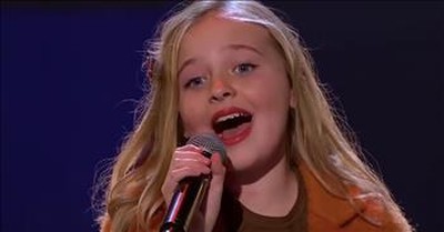 11-Year-Old Earns Golden Buzzer With 'At Last' Performance 
