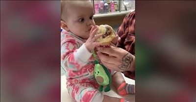 9-Month-Old Has Hilarious Reaction To Trying Ice Cream For The First Time 