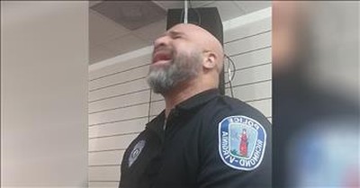 Gospel-Singing Police Officer Belts Out 'The Best Of Me' 