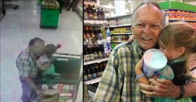 4-Year-Old In The Grocery Store Starts Heartwarming Friendship With Elderly Man 