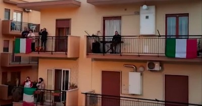 Quarantined Italians Sing On Their Balconies Together