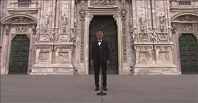 Andrea Bocelli Sings 'Amazing Grace' In Empty Plaza In Milan 