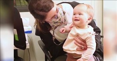Deaf 10-Month-Old Hears Mommy's Voice For The First Time 