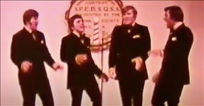 Classic Barbershop Quartet Performance Of 'Good Old Days' 