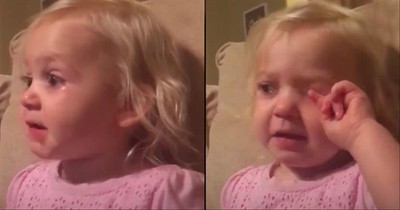 Sweet Girl Has Emotional Reaction To Disney's The Good Dinosaur