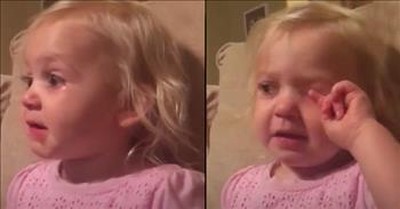 Sweet Girl Has Emotional Reaction To Disney's The Good Dinosaur 
