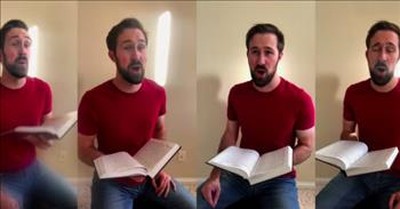 A Cappella Rendition Of ''Tis So Sweet to Trust in Jesus' 