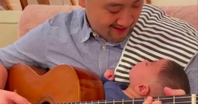 Dad Plays 'Can't Help Falling In Love' For Miracle Baby