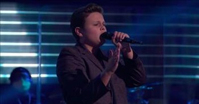 14-Year-Old With Unique Voice Stuns The Voice Judges With Lewis Capaldi Audition 