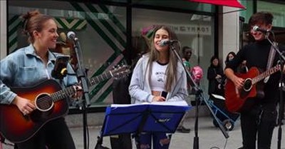 Beautiful 'Hallelujah' Performance From Teen Street Buskers 