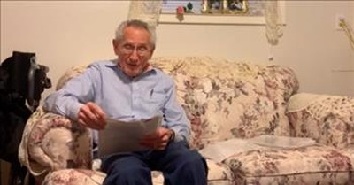 87-Year-Old Reads Poem That He Wrote For His Wife While Dating 